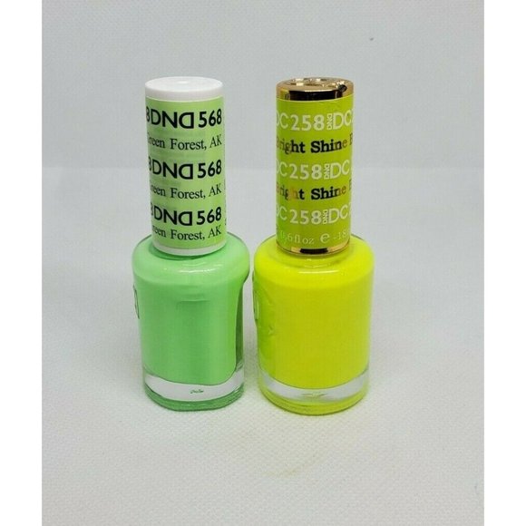 Daisy DND Green Forest And Shine Bright Nail Lacquer Gel Finger Nail Polish - Picture 2 of 10